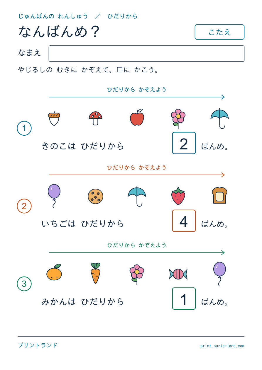 答えページ